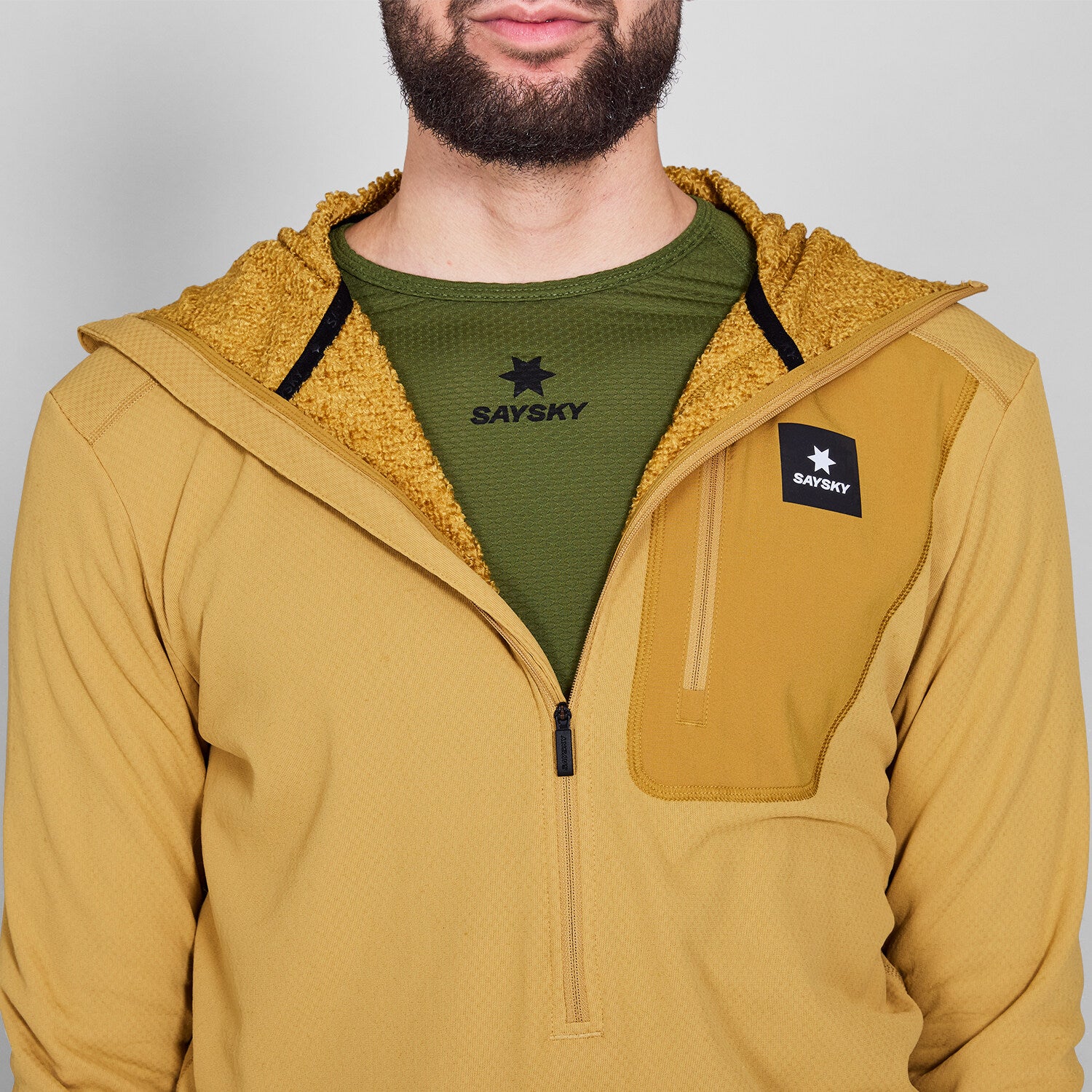 Combat Half Zip Fleece Hoodie - Image 5