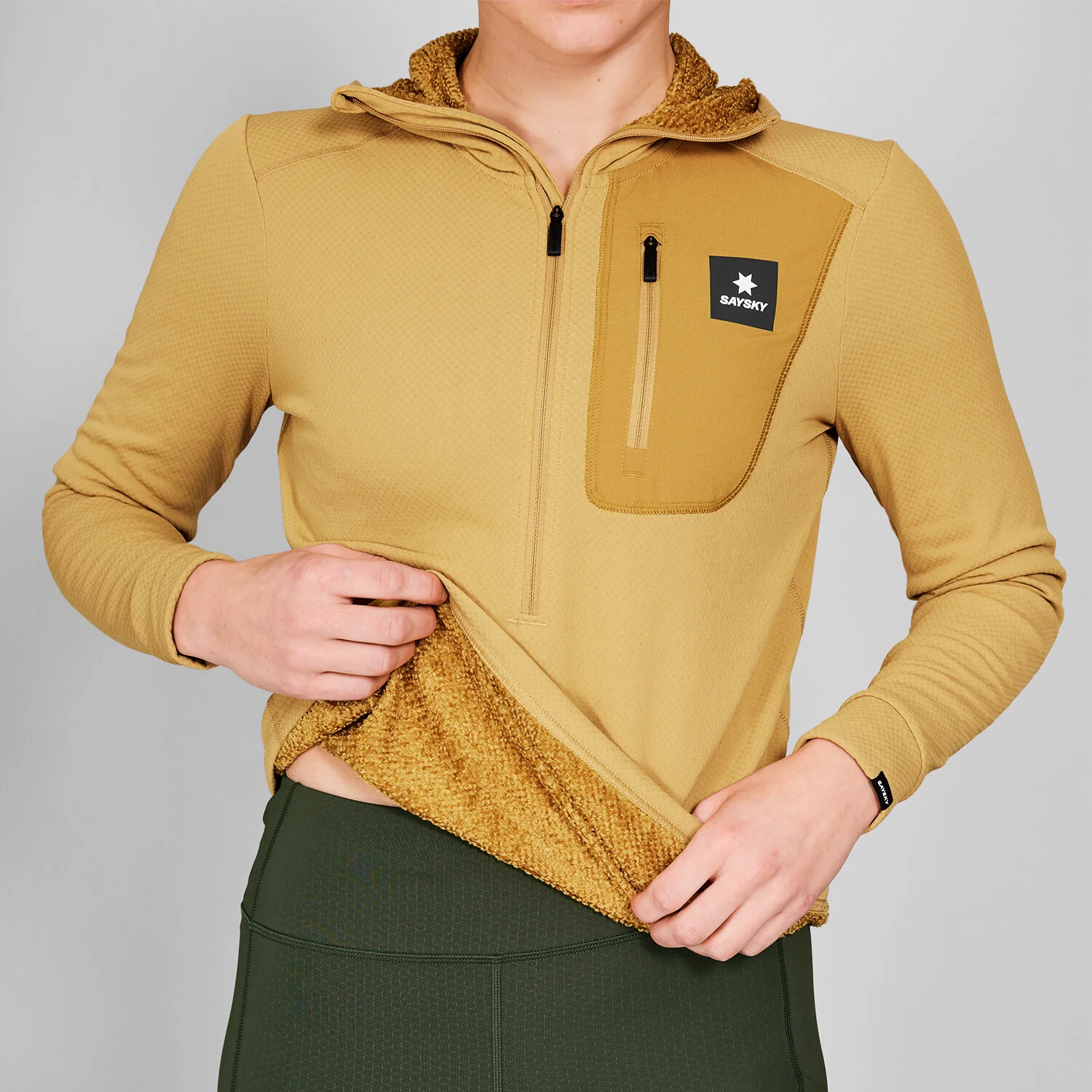 Combat Half Zip Fleece Hoodie - Image 4