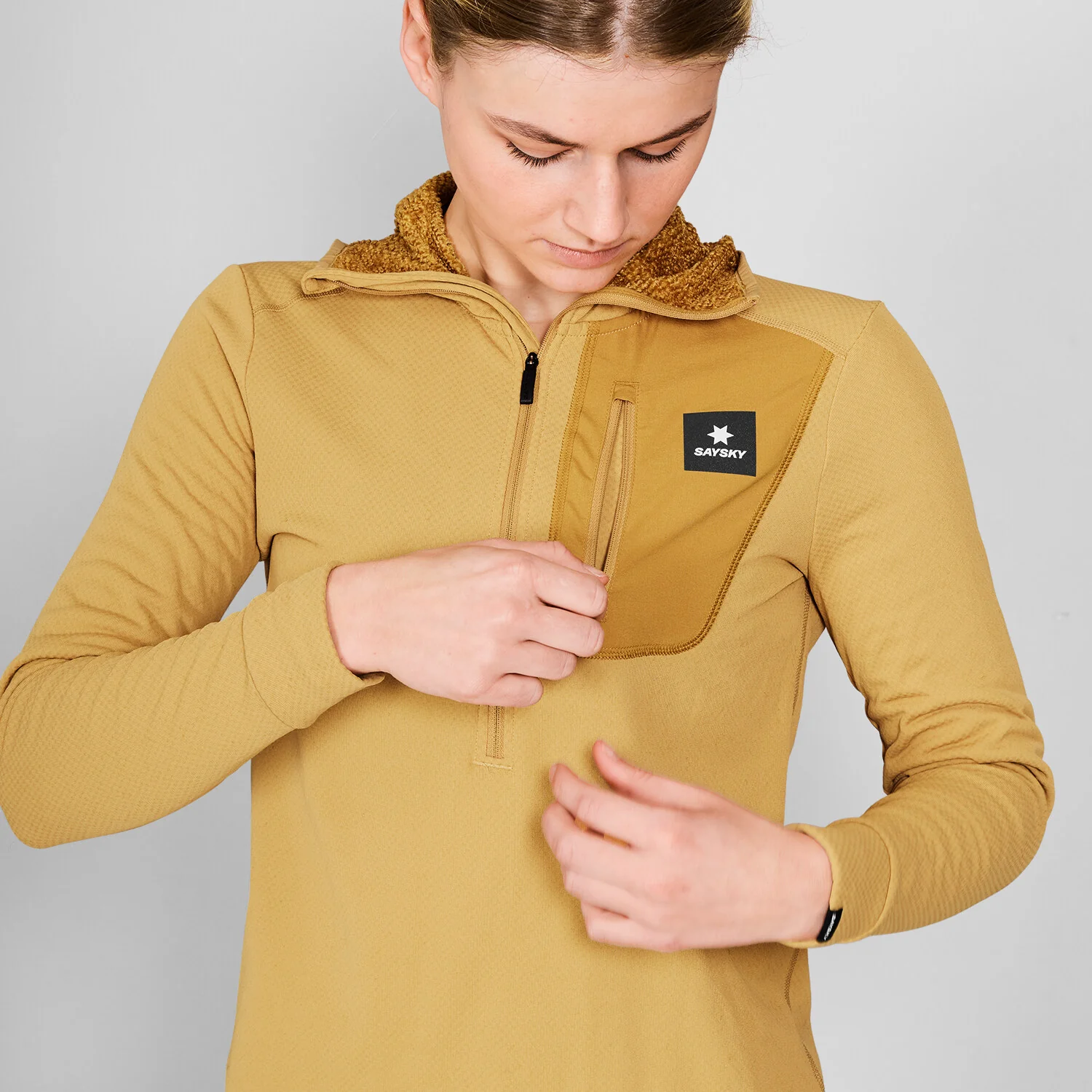 Combat Half Zip Fleece Hoodie - Image 5