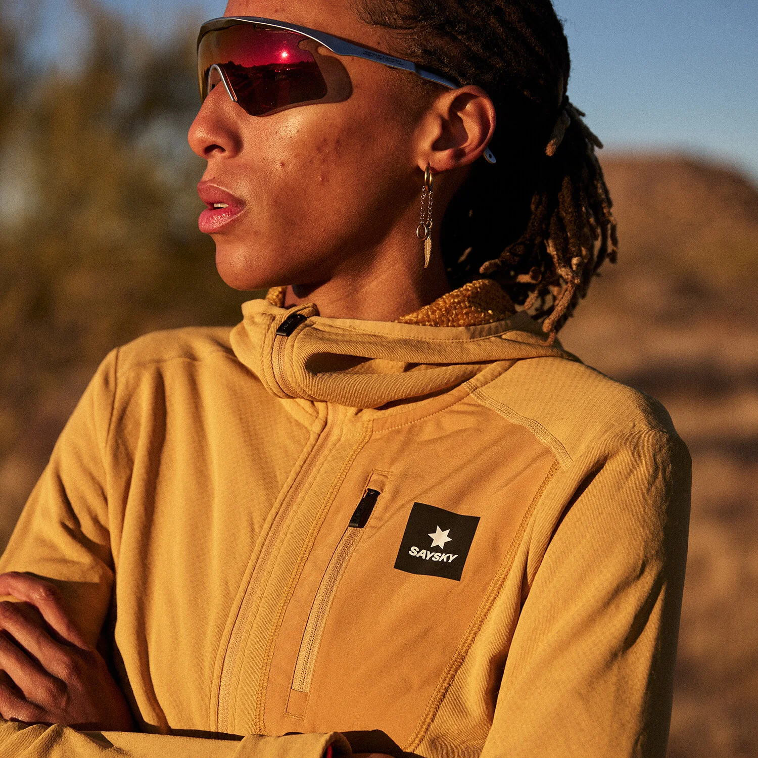 Combat Half Zip Fleece Hoodie - Image 8