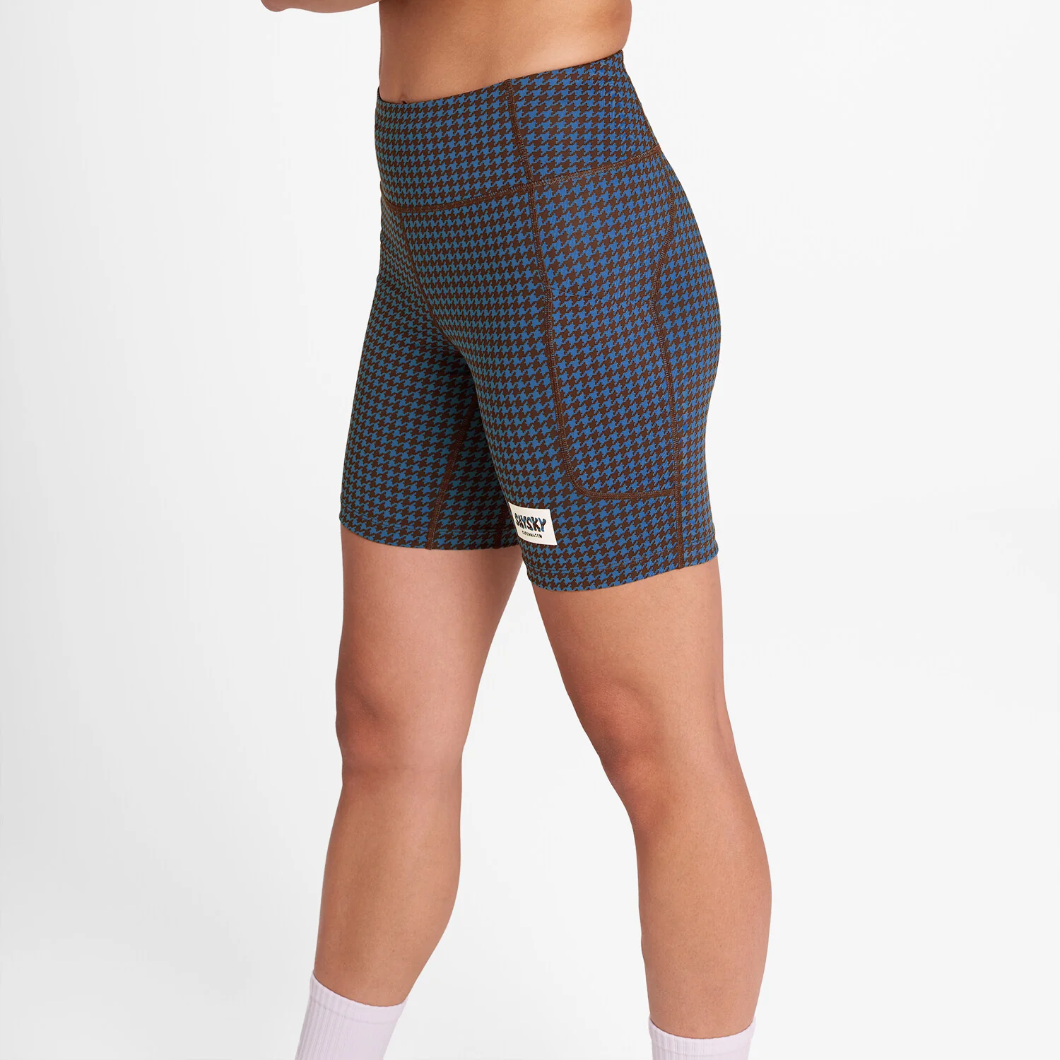 Houndstooth Combat+ Short Tights 7"
