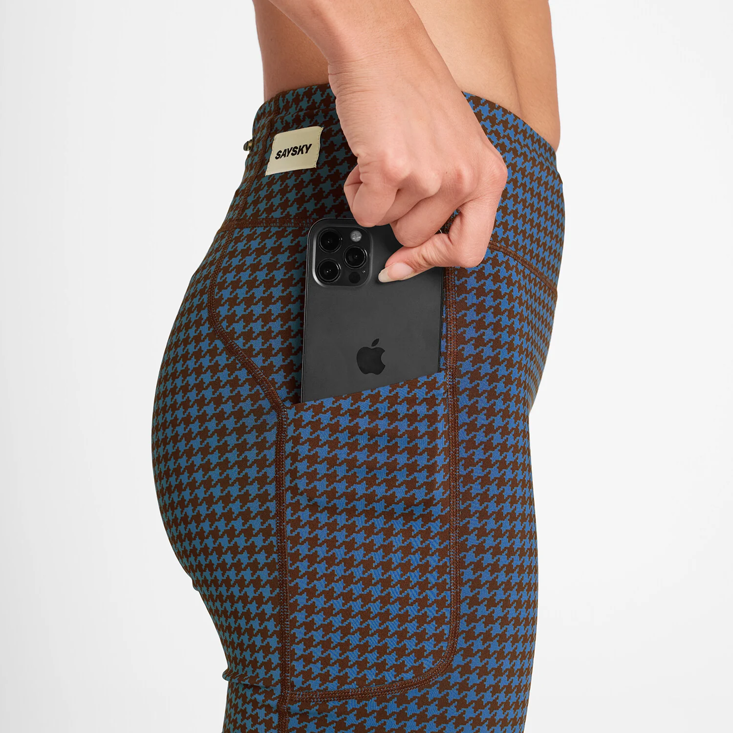Houndstooth Combat+ Short Tights 7" - Image 3