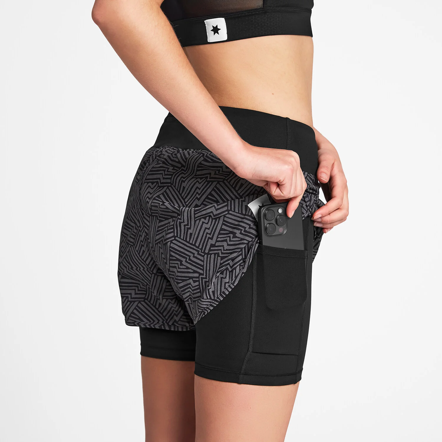 Reflective 2 in 1 Pace Shorts 3'' - Image 3