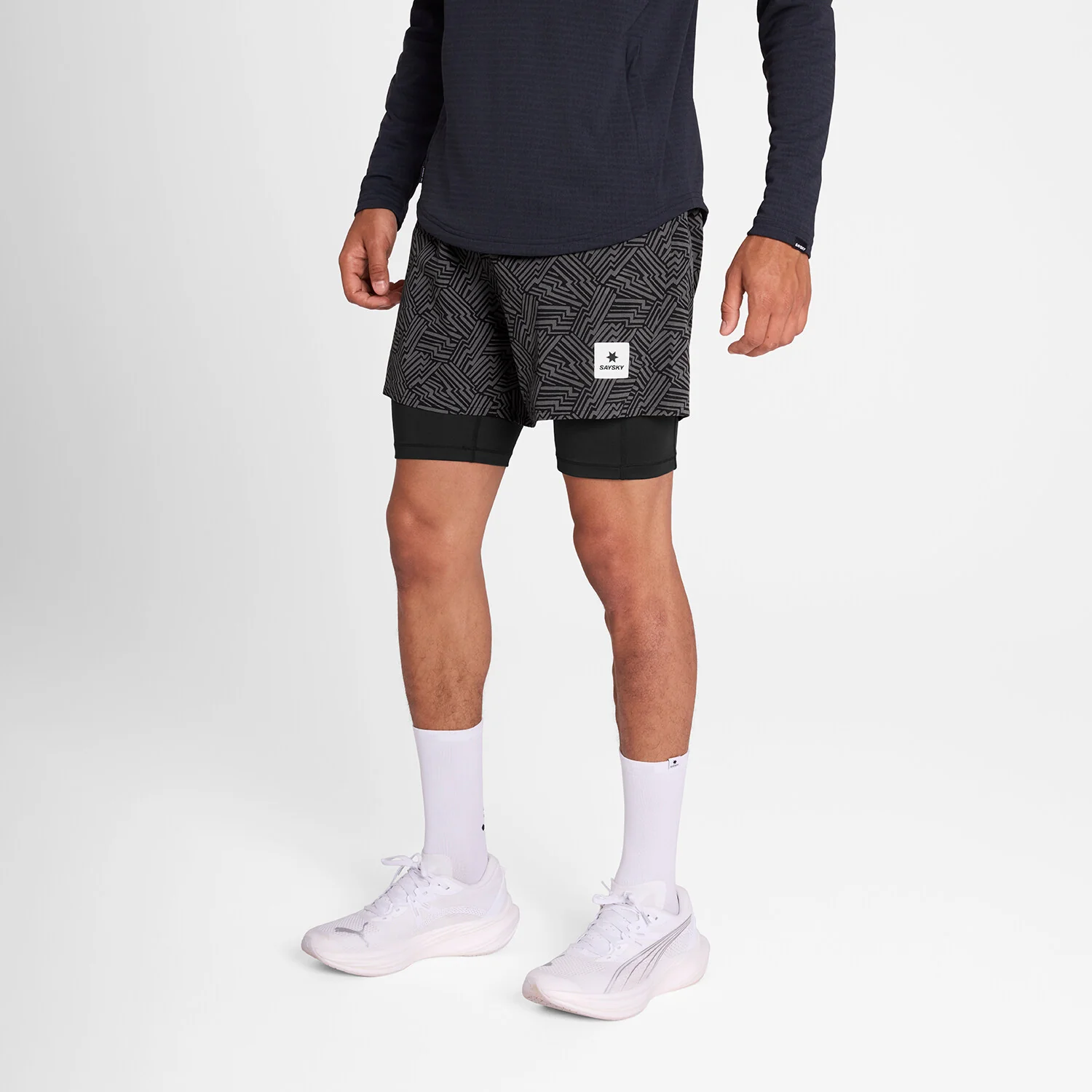 Reflective Pace 2 in 1 Shorts 5'' - Image 2
