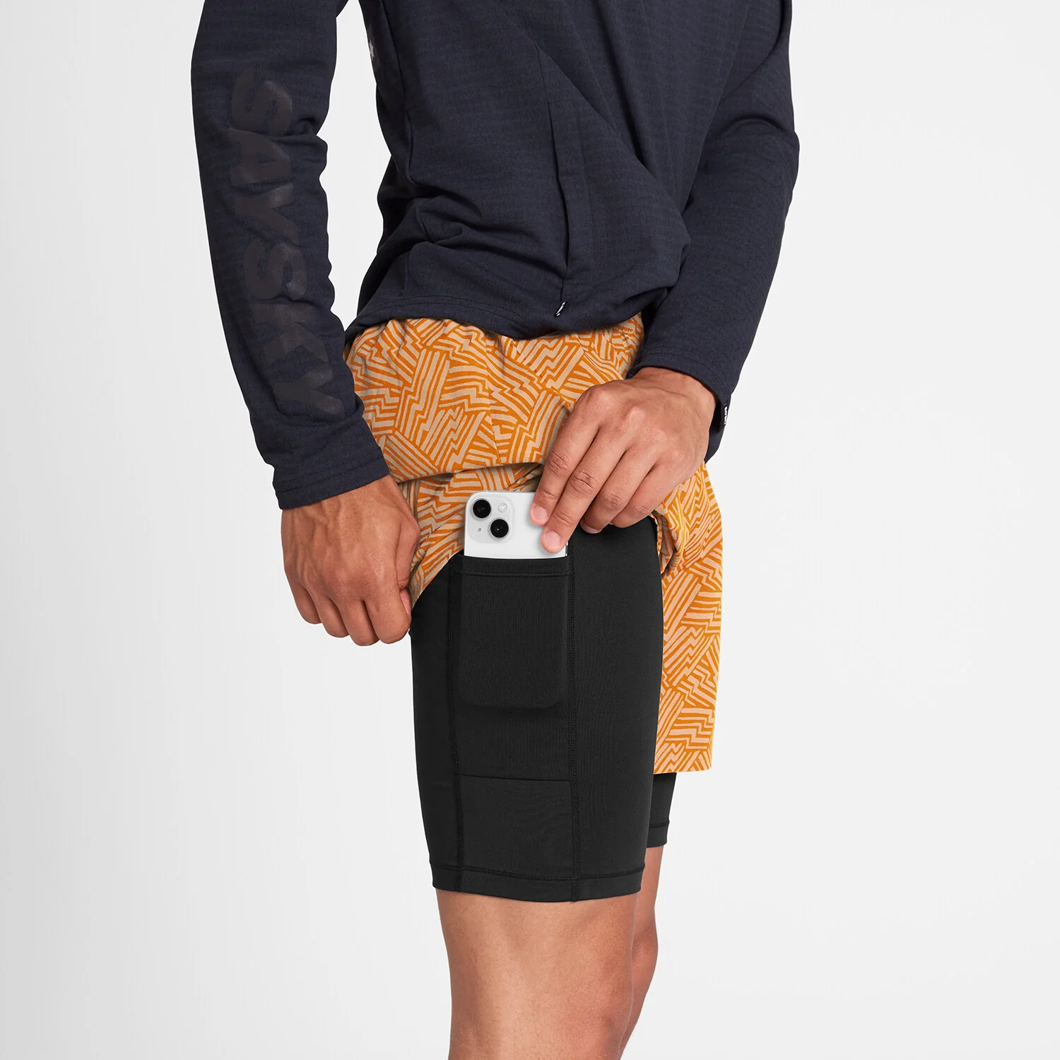 Reflective Pace 2 in 1 Shorts 5'' - Image 4